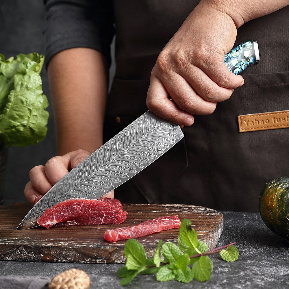 XITUO Damascus Steel Chef Knife Set