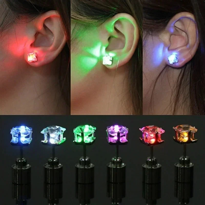 Party Light Up LED Ear Studs