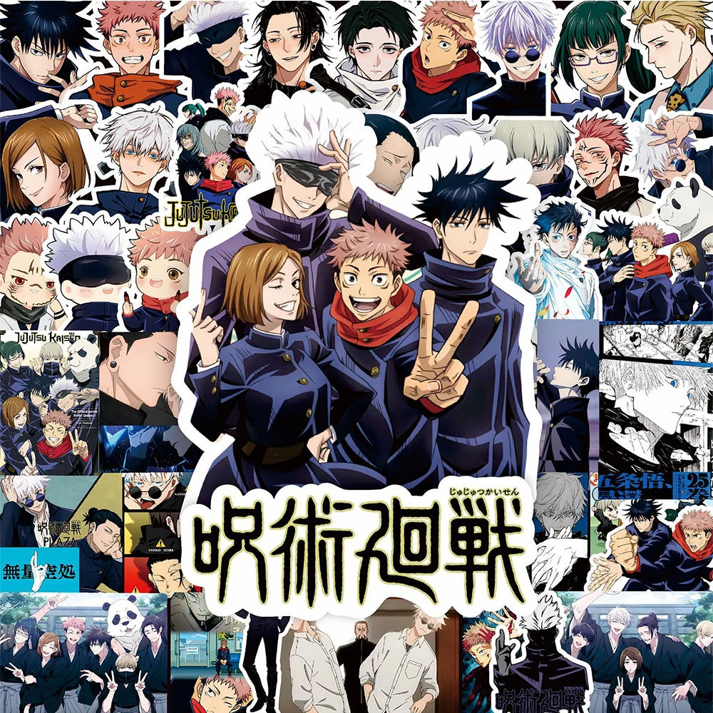 10/30/80pcs Cartoon Jujutsu Kaisen Stickers