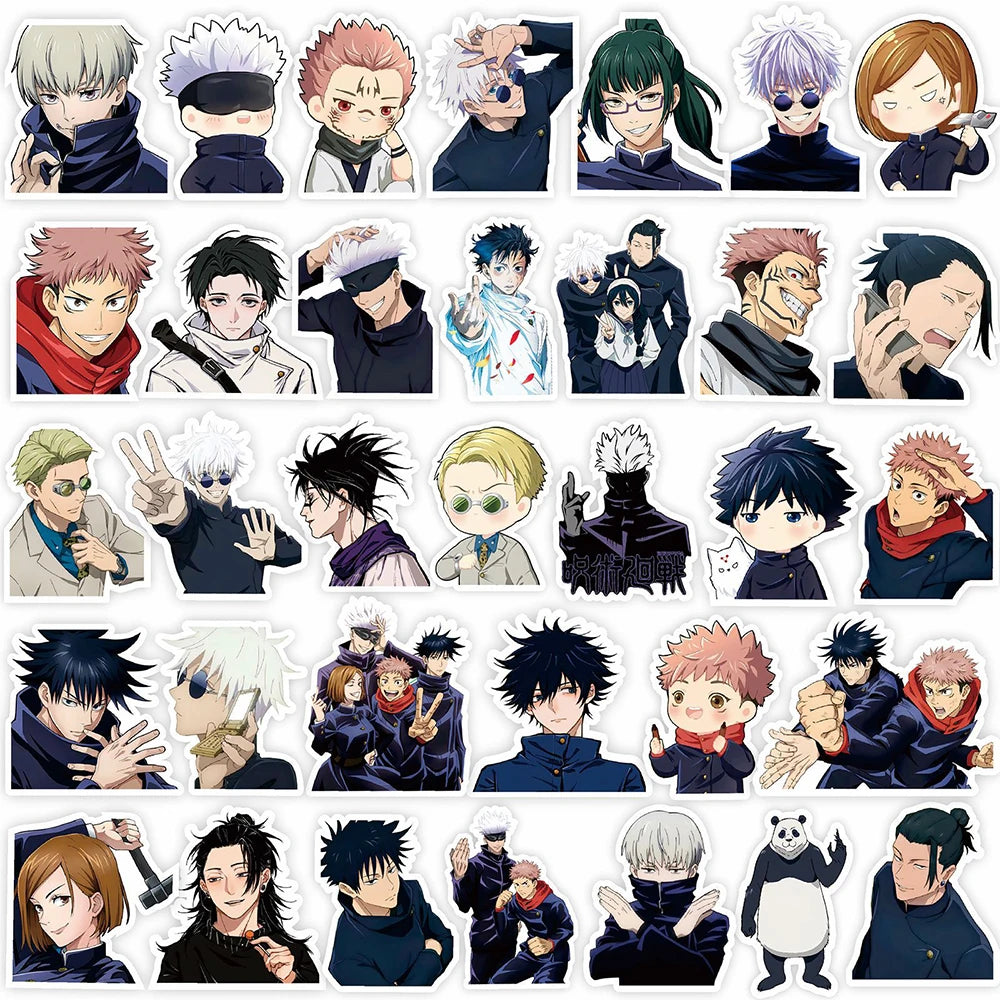 10/30/80pcs Cartoon Jujutsu Kaisen Stickers