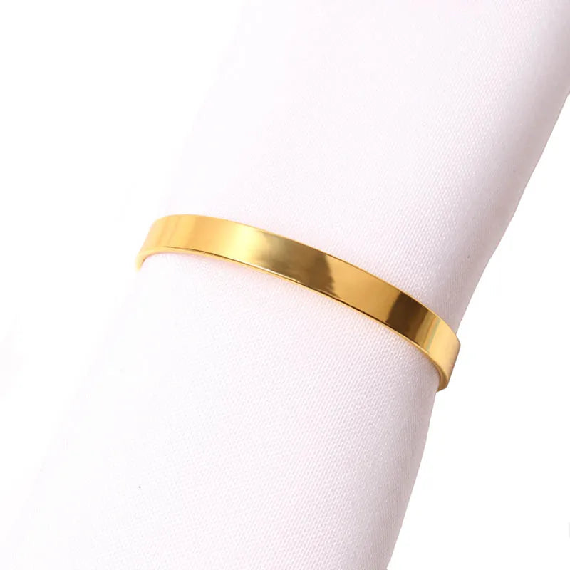 10pcs Golden Napkin Rings Holder