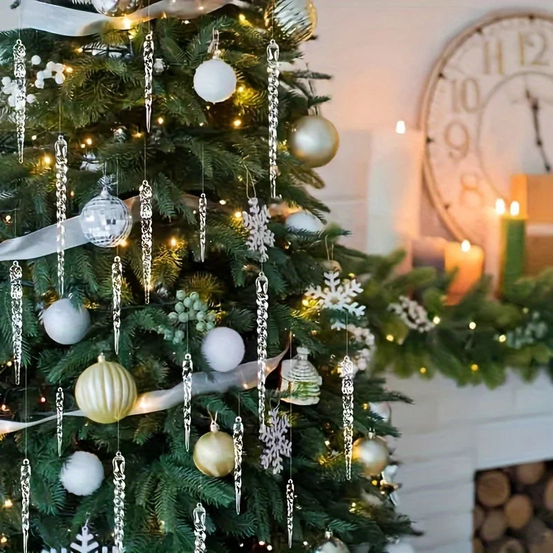 Crystal Clear Christmas Tree Ornaments