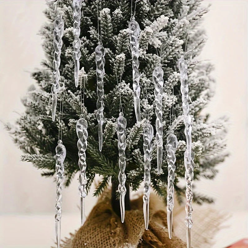 Crystal Clear Christmas Tree Ornaments