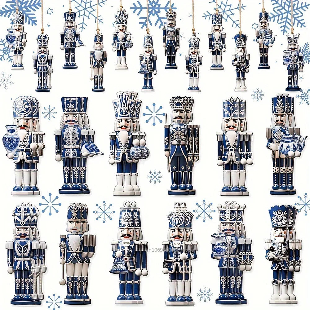 12Pcs Nutcracker Soldier Ornament