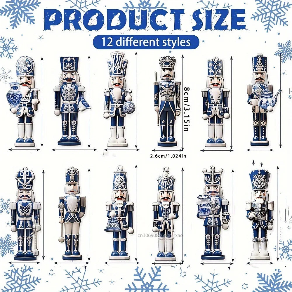 12Pcs Nutcracker Soldier Ornament