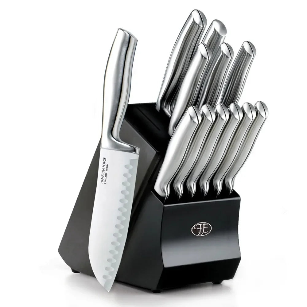 13 Piece Knife Block Set Versatile    for Kitchen Sharp Cutlery