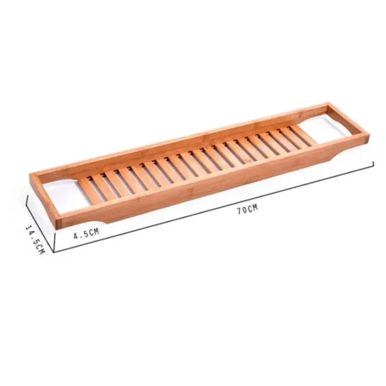 1PC Bamboo Extension Tub Tray