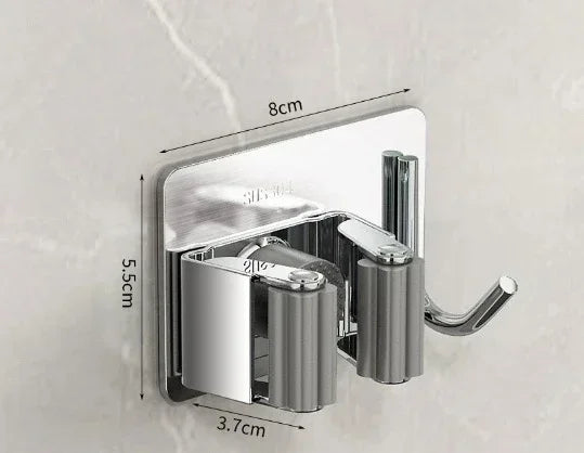 1PC Stainless Steel Mop Hook/ Holder