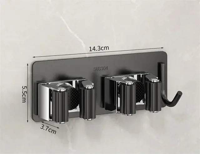 1PC Stainless Steel Mop Hook/ Holder