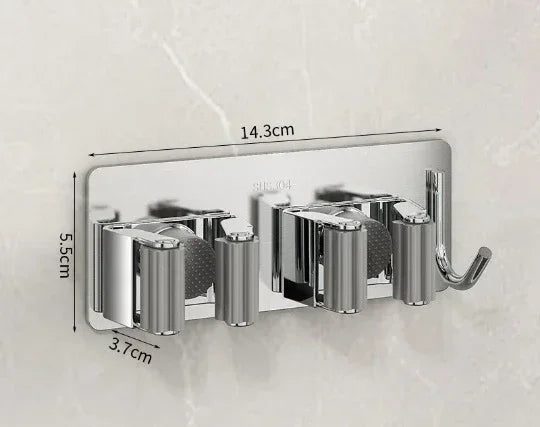 1PC Stainless Steel Mop Hook/ Holder