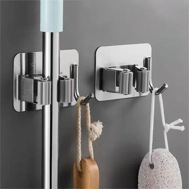 1PC Stainless Steel Mop Hook/ Holder