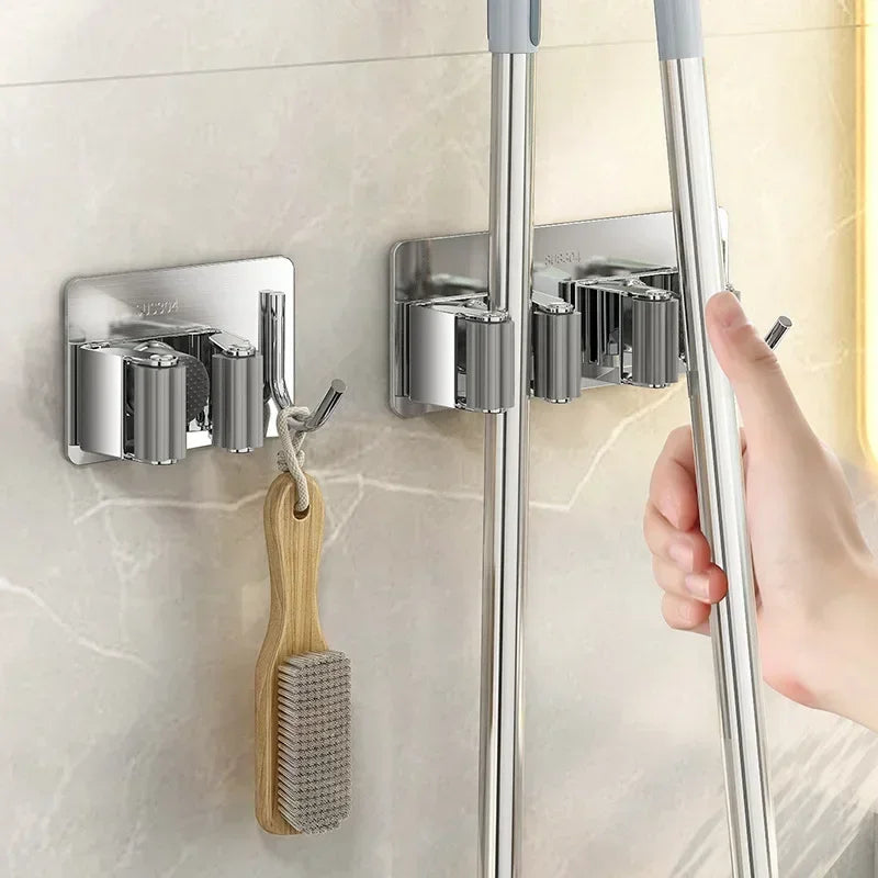 1PC Stainless Steel Mop Hook/ Holder