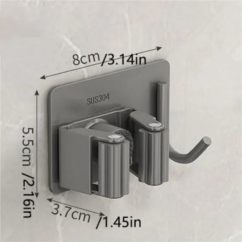 1PC Stainless Steel Mop Hook/ Holder