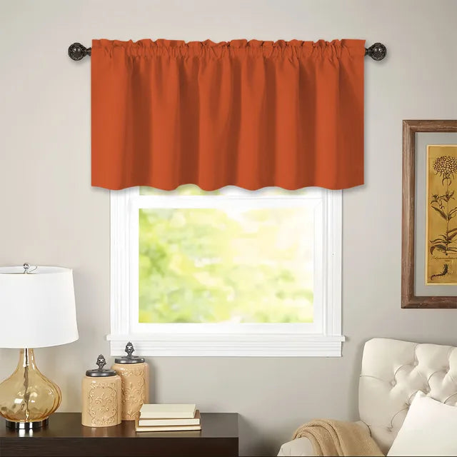 Valance Cafe Window Rod Pocket Curtain