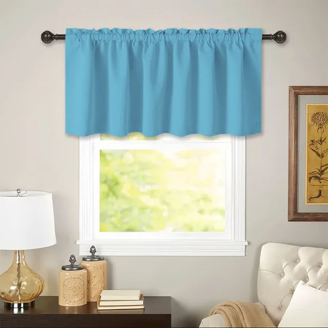 Valance Cafe Window Rod Pocket Curtain