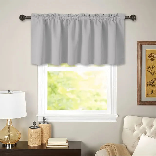 Valance Cafe Window Rod Pocket Curtain