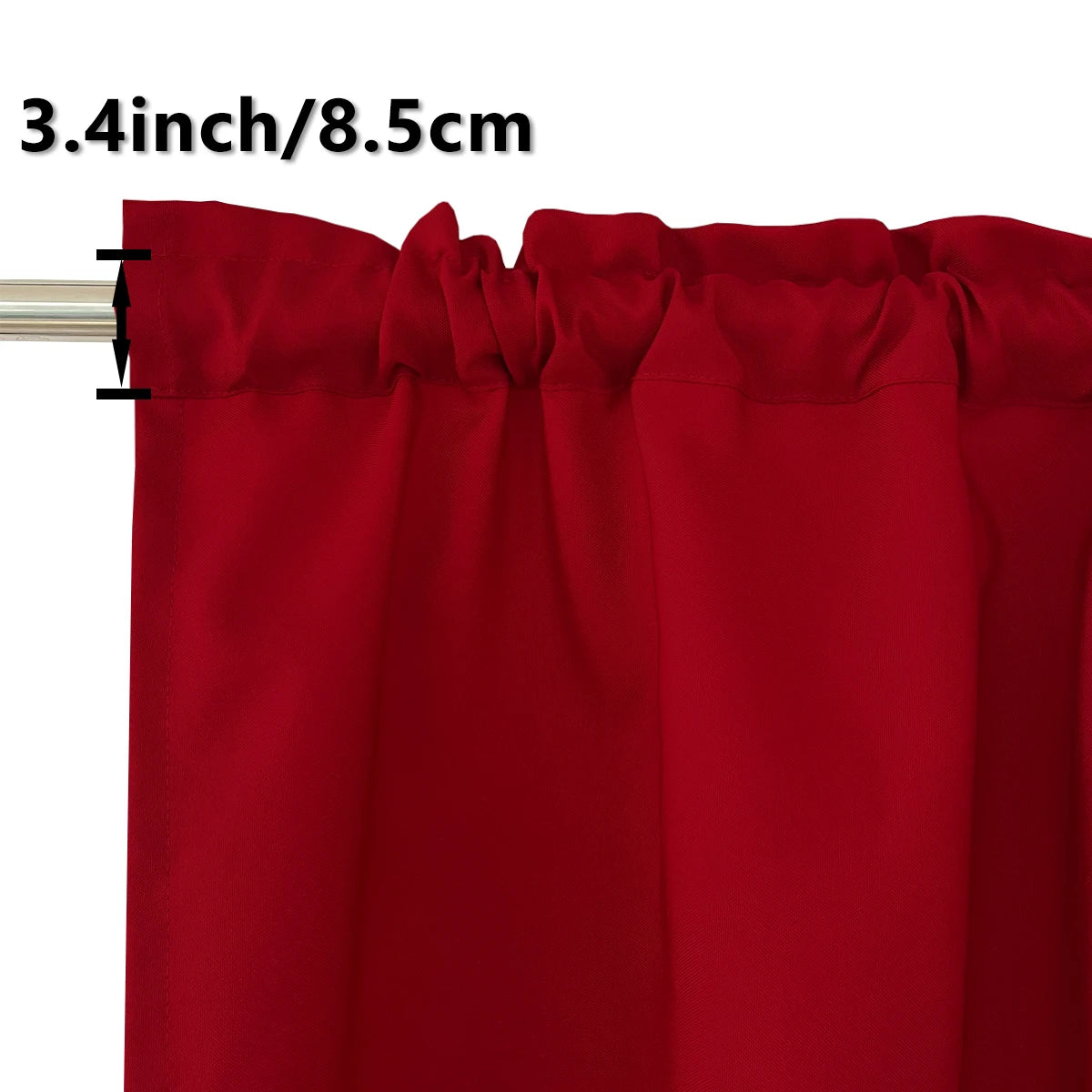 Valance Cafe Window Rod Pocket Curtain