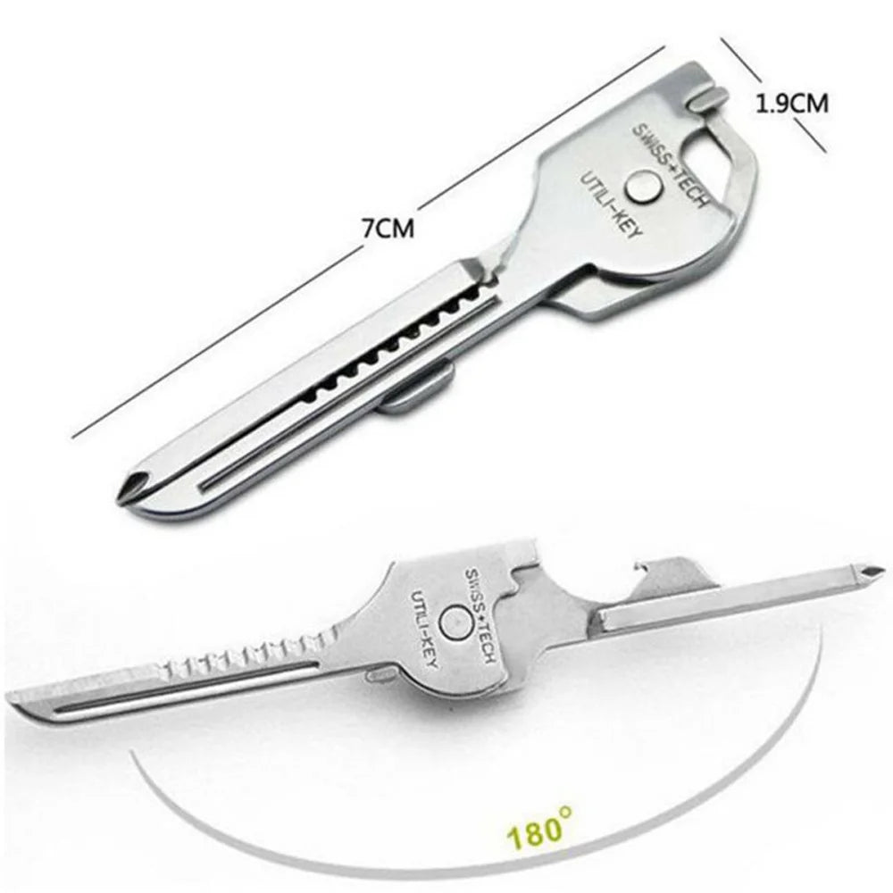 Outdoor Multi-function Key Chain 6 in 1 Folding Knife