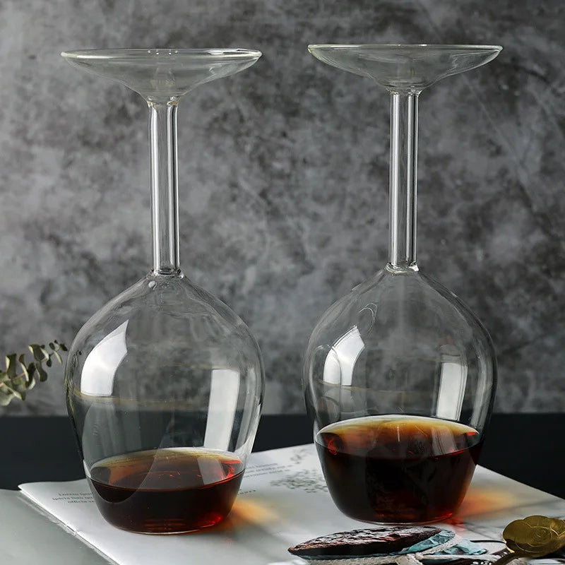 1pc, 13.5oz Upside Down Wine Glass