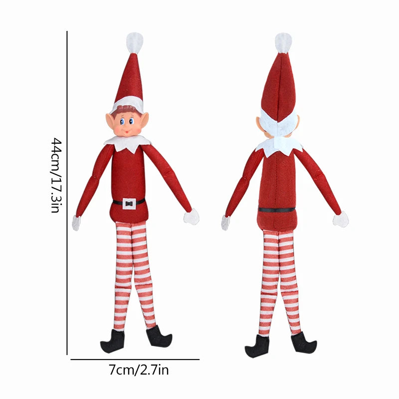 1pc 44cm Red Christmas Elf Doll