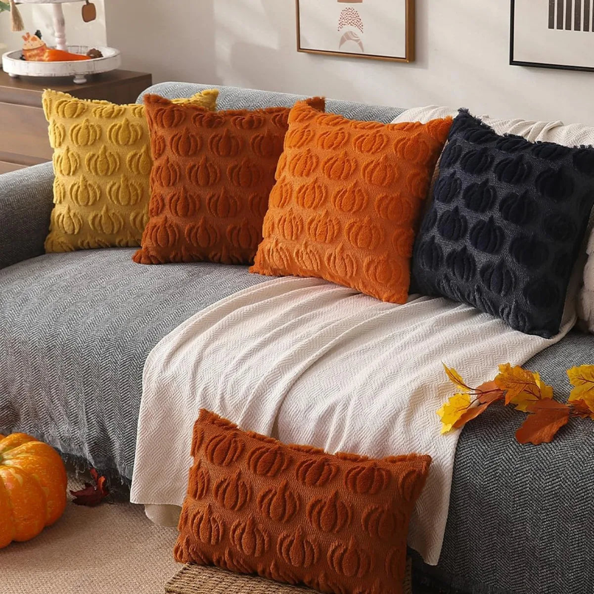 1pc 45*45cm Pumpkin Cushion Cover