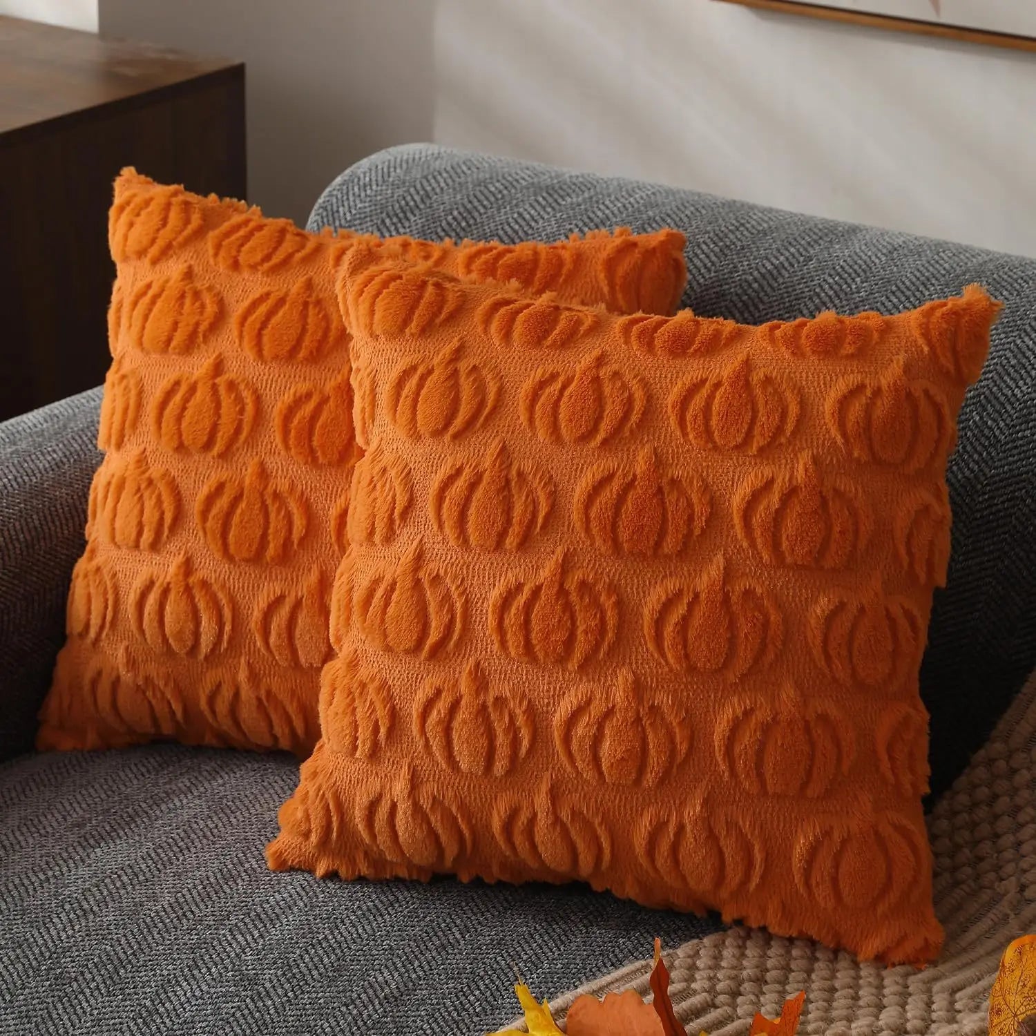 1pc 45*45cm Pumpkin Cushion Cover