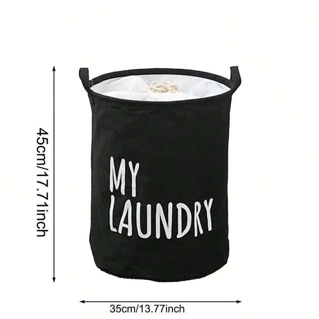 Foldable Drawstring Laundry Basket