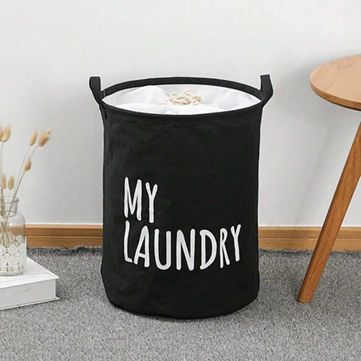 Foldable Drawstring Laundry Basket