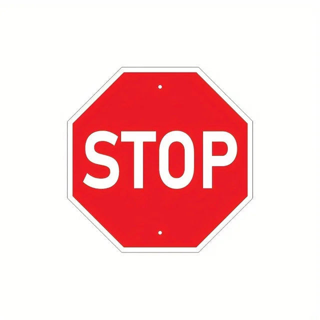 1pc,metal Stop Sign