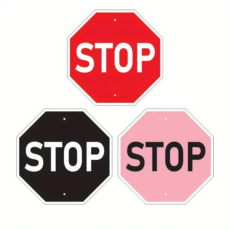 1pc,metal Stop Sign