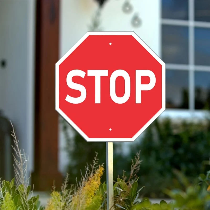 1pc,metal Stop Sign