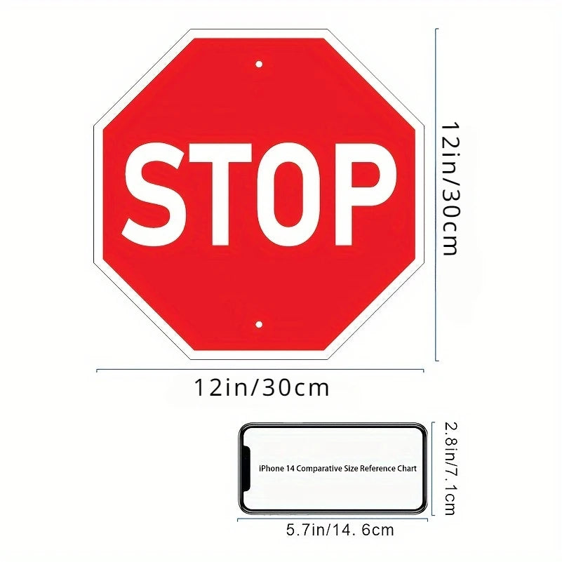 1pc,metal Stop Sign