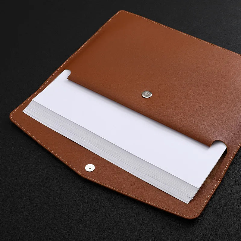 1pc Leather A4 Business File Folder