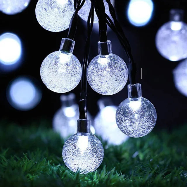 Solar Crystal Ball LED Lights