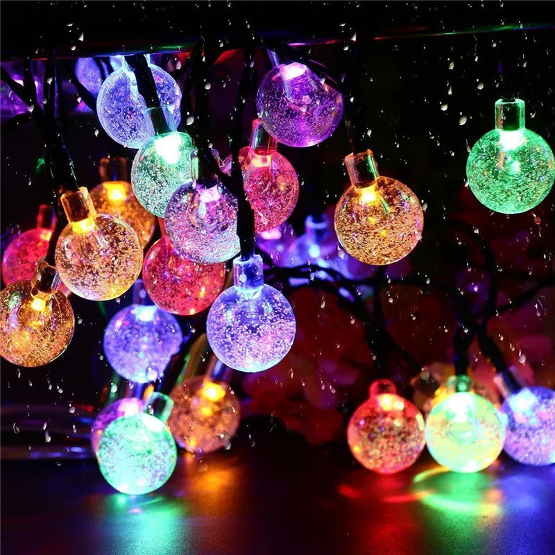 Solar Crystal Ball LED Lights