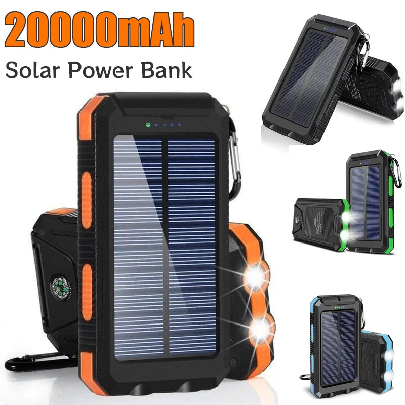 20000mAh Solar Outdoor Camping Power Bank