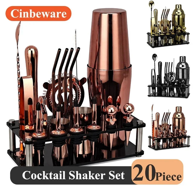 20piece Complete professional cocktail Set