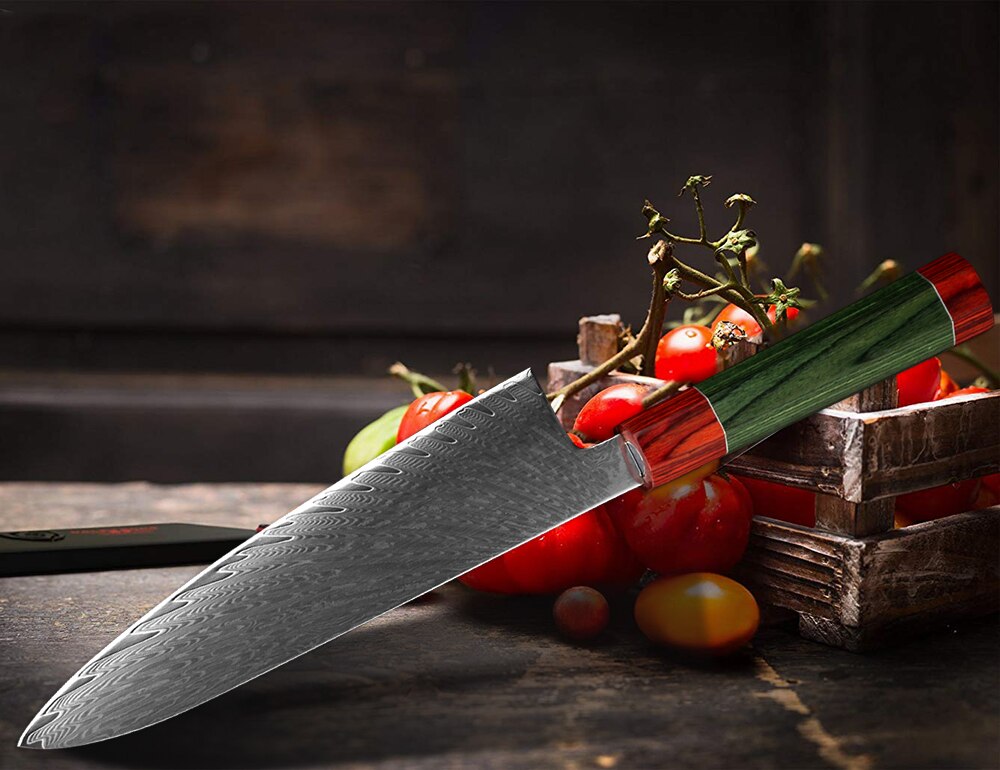 XITUO Damascus Chef Knife 8 Angle Knife