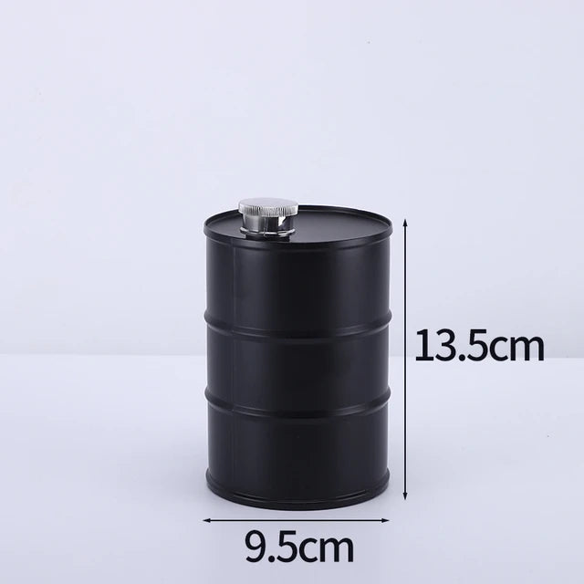 25oz Oil Drums Whisky Flask