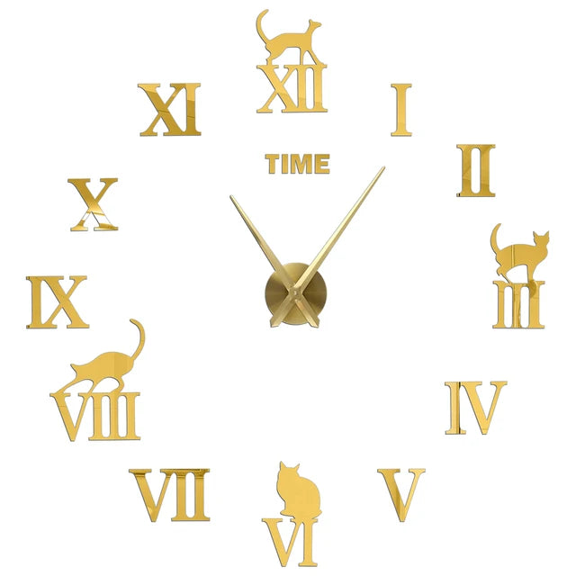 Large Roman Numeral Wall Clock