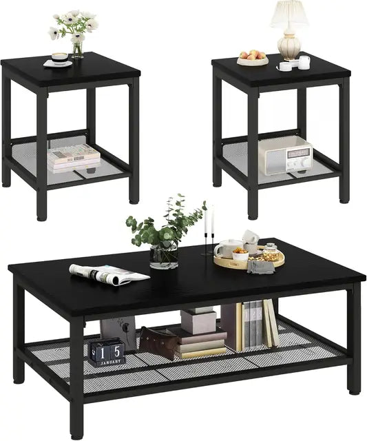 3 Pieces Modern Living Coffee Table Set