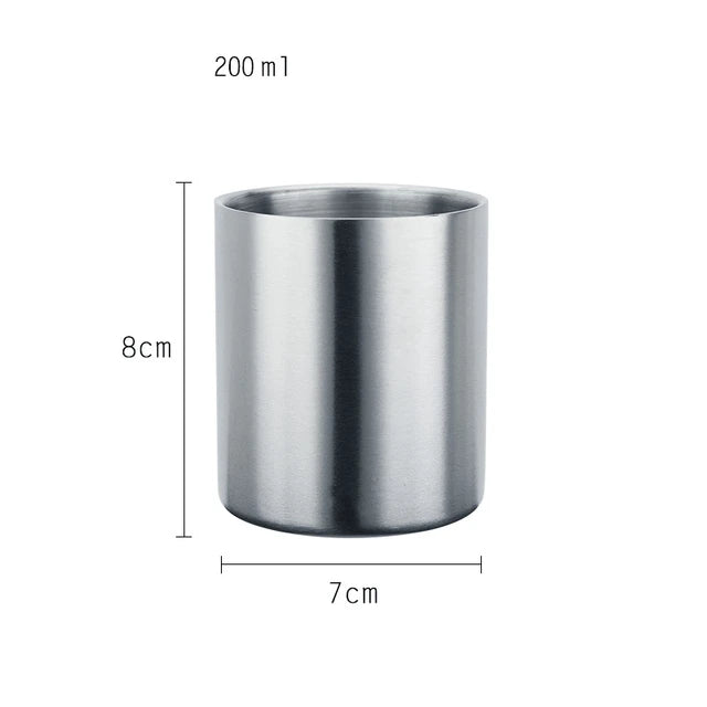 Minimalist Stainless Steel Coffee Cup