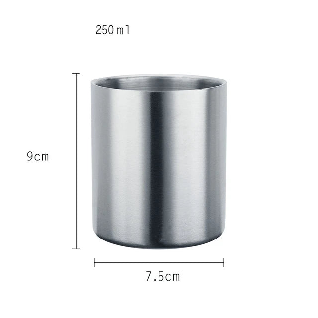 Minimalist Stainless Steel Coffee Cup