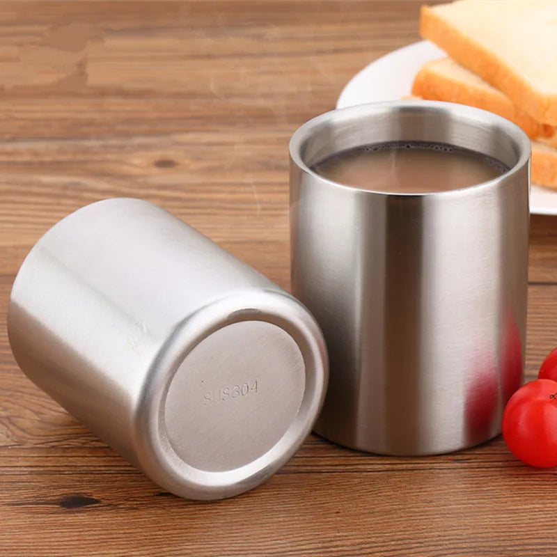 Minimalist Stainless Steel Coffee Cup