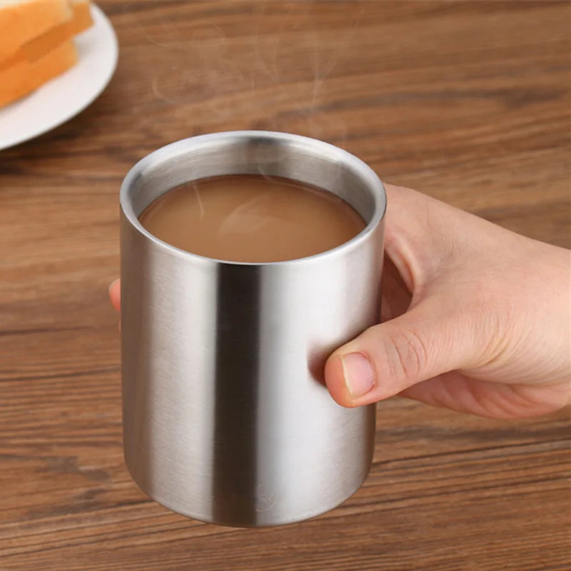 Minimalist Stainless Steel Coffee Cup