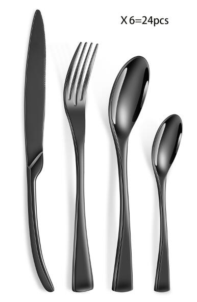 4pcs/24Pcs 304 Stainless Steel Silverware set