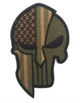 3D Embroidery Spartan Helmet Patch