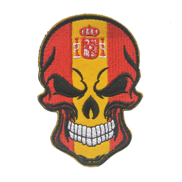 3D Embroidery Spartan Helmet Patch