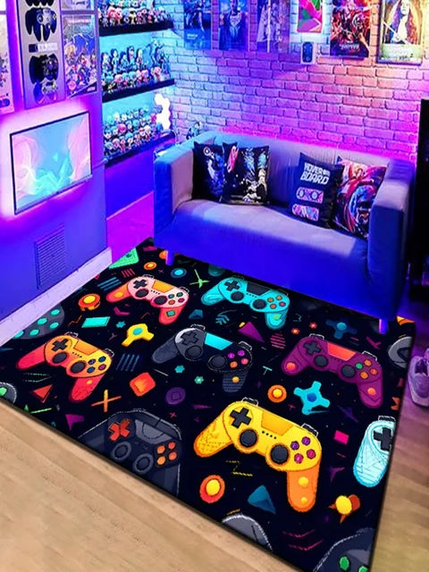 3D game console velvet carpet