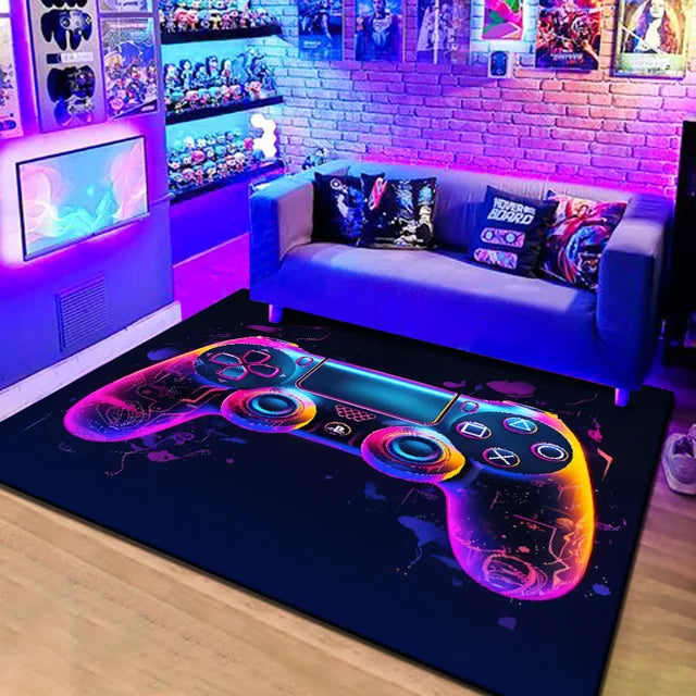 3D game console velvet carpet